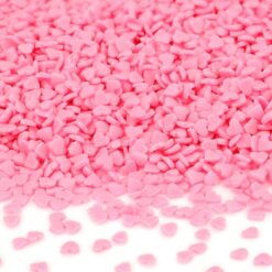 Ζαχαρωτές καρδιές μίνι ροζ - 80g