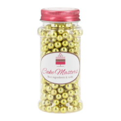 Ζαχαρωτές πέρλες 7mm - χρυσές - 80gr