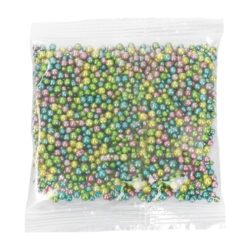 Ζαχαρωτές πέρλες μεταλλίκες 3mm - πολύχρωμες - 50gr