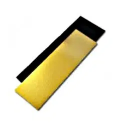 Δίσκος ορθογώνιος διπλής όψης - χρυσός/μαύρος - 15x30cm - 3mm