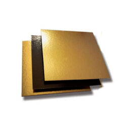 Δίσκος τετράγωνος διπλής όψης - χρυσός/μαύρος - 3mm