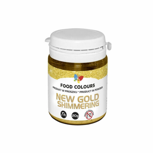 Food Colours - βρώσιμη σκόνη περλέ - Χρυσό - 20g