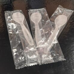 Κουταλάκι γλυκού διάφανο - 10.5cm - 50τμχ