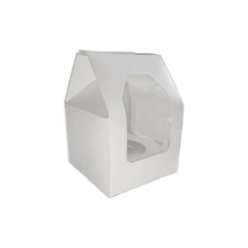 Λευκό κουτί για cupcake - 1 θέσης