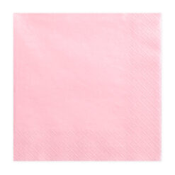 Χαρτοπετσέτες - baby pink - 3 φύλλα - 33x33cm - 20τμχ