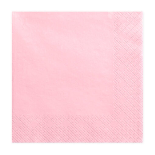 Χαρτοπετσέτες - baby pink - 3 φύλλα - 33x33cm - 20τμχ