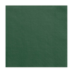 Χαρτοπετσέτες - σκούρο πράσινο - 3 φύλλα - 33x33cm - 20τμχ
