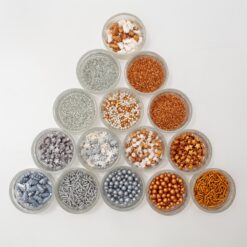 βρώσιμα sprinkles μεταλλικό Christmas mix χωρίς συσκευασία