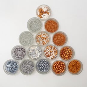 βρώσιμα sprinkles μεταλλικό Christmas mix χωρίς συσκευασία