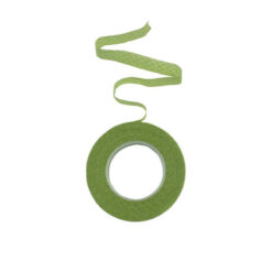 Ταινία λουλουλουδιών - ανοιχτό πράσινο με ασημί γκλίττερ