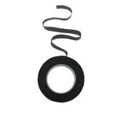 Ταινία λουλουλουδιών - μαύρη με ασημί γκλίττερ