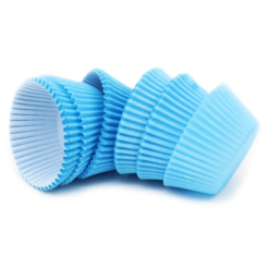 Θήκες για cupcakes - Μπλε - 100τμχ