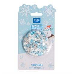 βρώσιμα sprinkles Christmas Χιονονιφάδες 25g